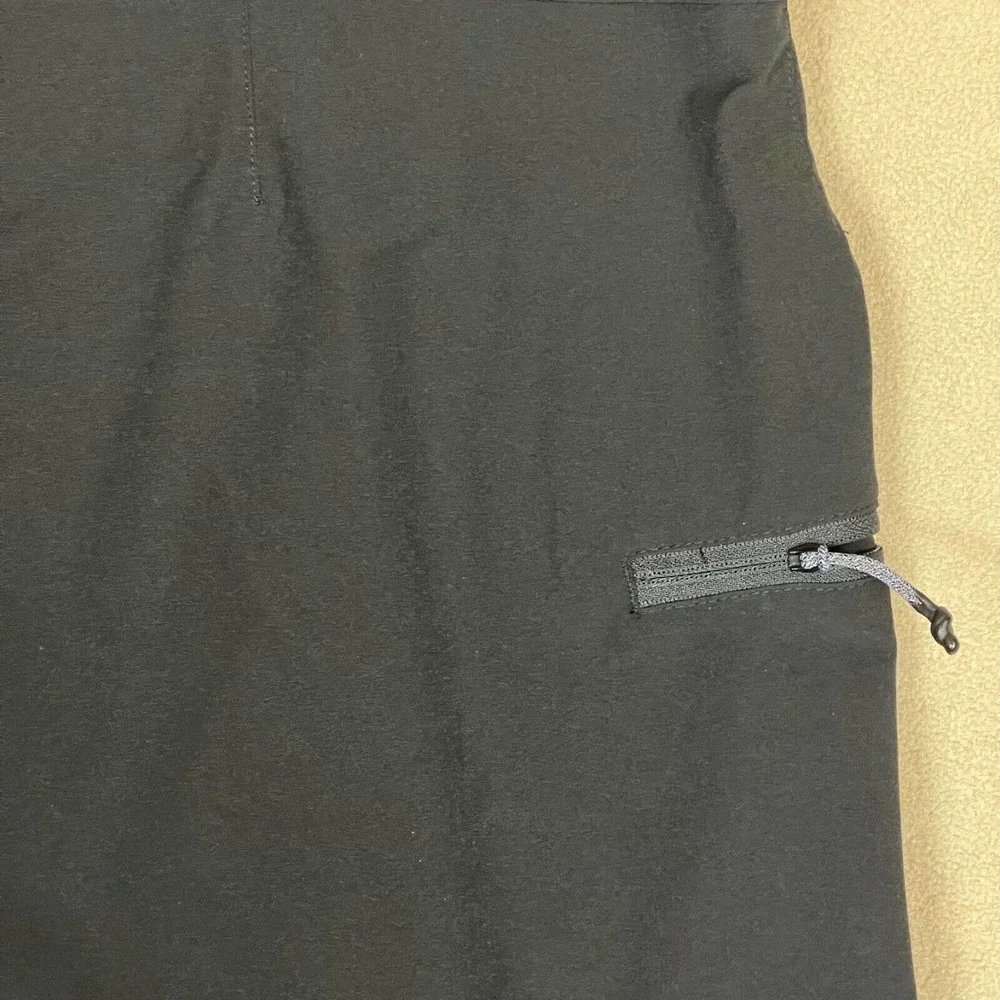 Prana Swim Trunk Mens 40 Black Drawstring Waist Zip Pocket‎ High Rise UPF50+